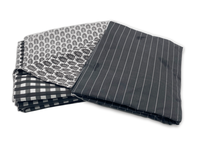 Queen Manhattan Pair 1 (Pinstripe sheet and duvet)