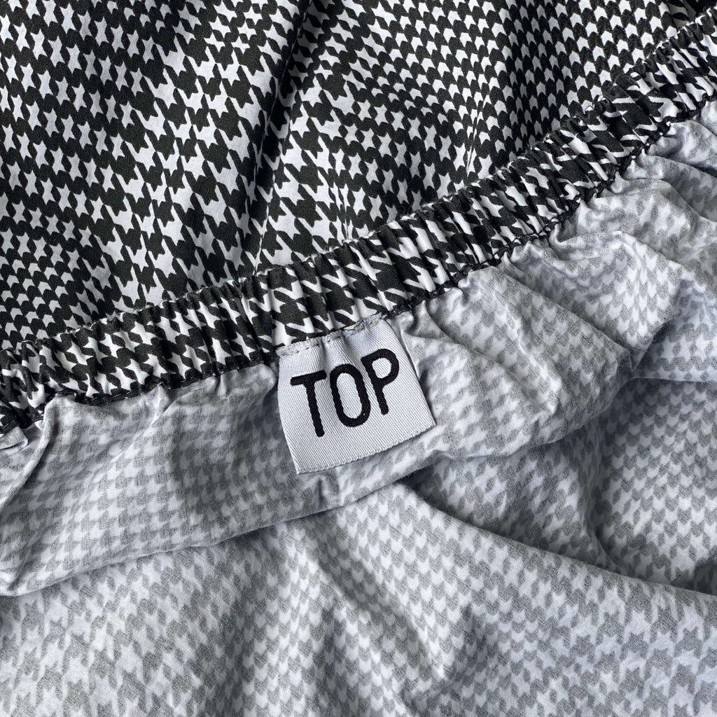 Queen Manhattan Pair 2 (Houndstooth sheet+ duvet)