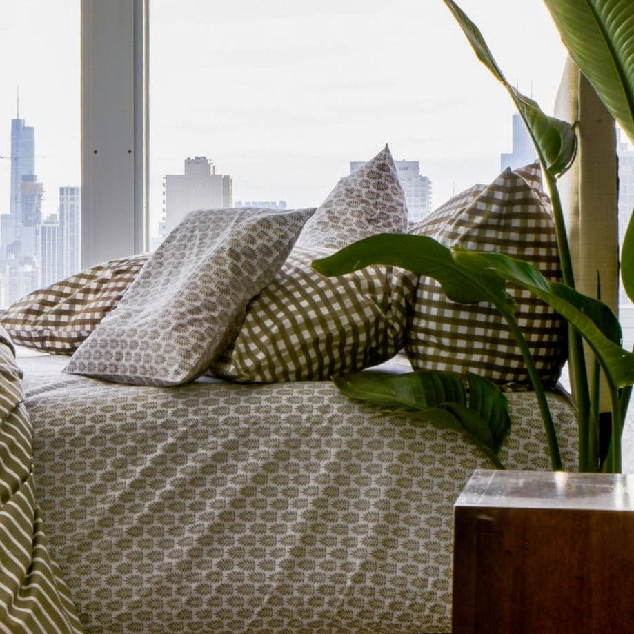 Montauk Block Leaf Bottom Sheet