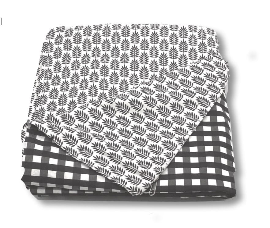 Queen Manhattan Pair 2 (Houndstooth sheet+ duvet)